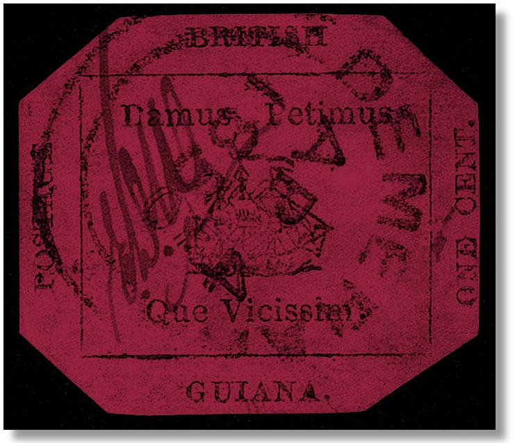 World s Rarest Stamp the British Guiana 1856 1 Black on